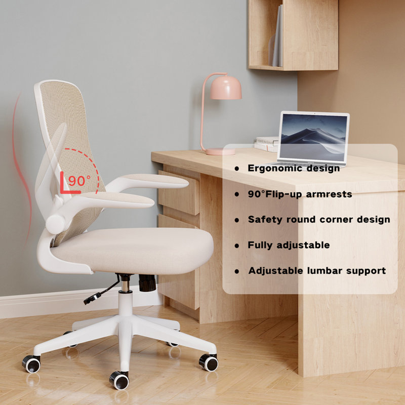 Inbox Zero Faye Ergonomic Polyurethane Office Chair & Reviews Wayfair